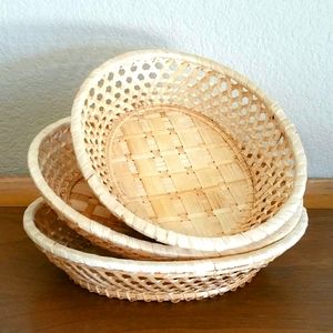 Vintage Oval Serving Baskets Trinket Basket